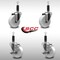 Service Caster 4'' SS Nylon Wheel Swivel 1'' Expanding Stem Caster Set 2 Brakes, 4PK SCC-SSEX20S414-NYS-2-TLB-2-1 - alternate 3